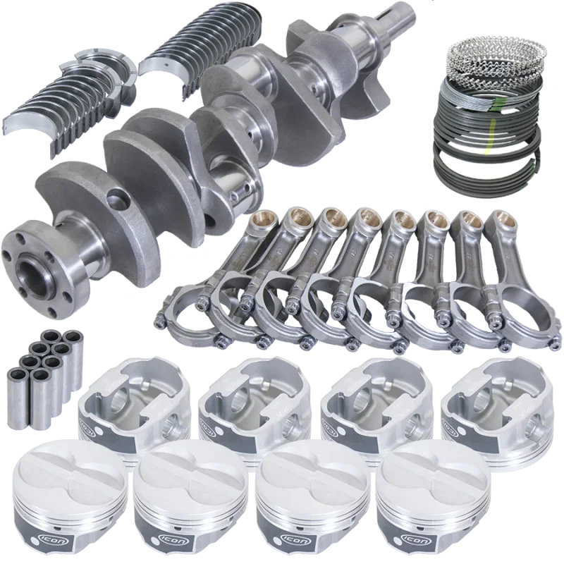 Eagle 16351040, Ford 289/302 3.250in Crank 5.400in I-Beam Rod -11cc Flat Top 4.040in Pistons Rotating Assembly