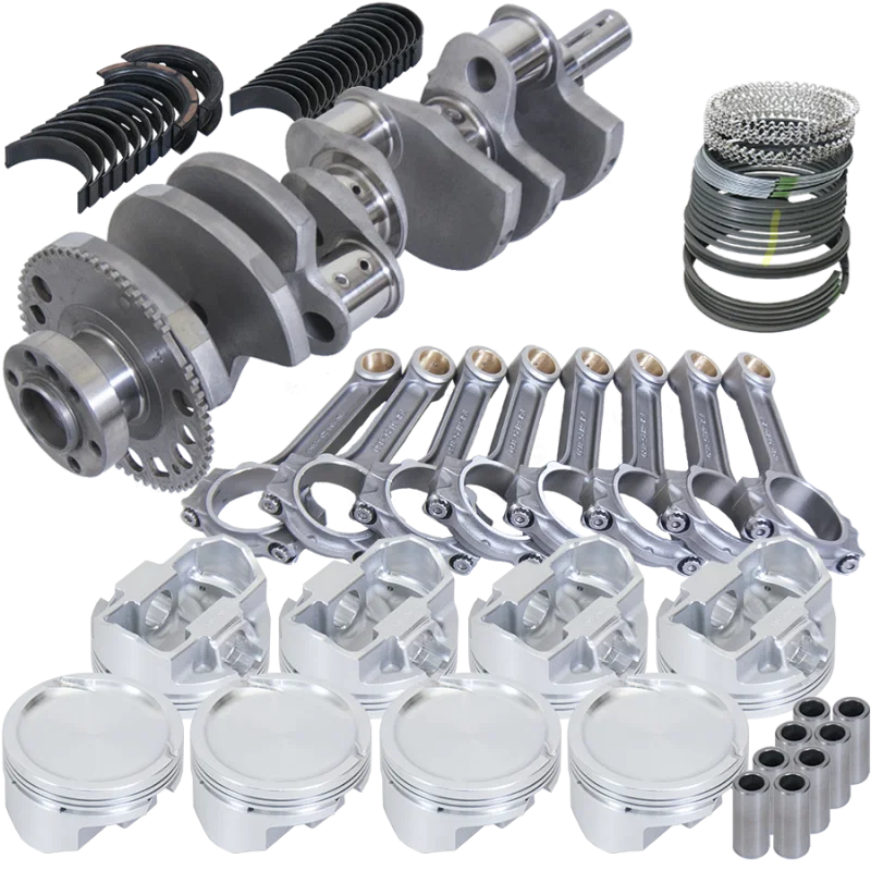Eagle 627623800, Chevy 4.8/5.3 LS 4.000in Crank 58 Tth Rlctor 6.125in I-Beam 3.800in Pistons Rotating Assembly