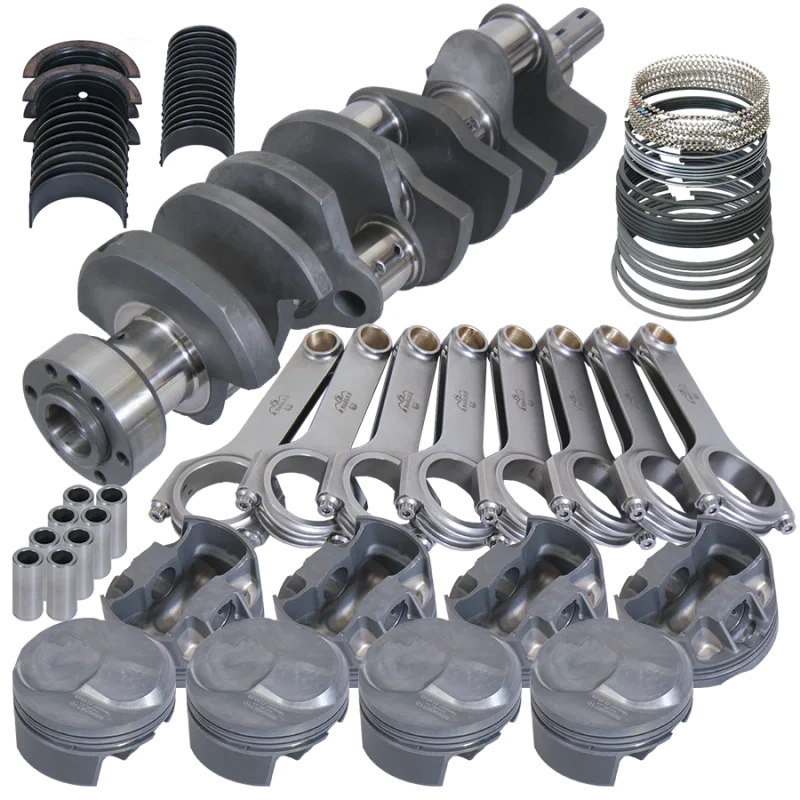 Eagle 11813060, Chevy Tall 454 1Pc 4.250in Crank 6.800in H-Beam 43cc Dome 4.310in Pistons Rotating Assembly