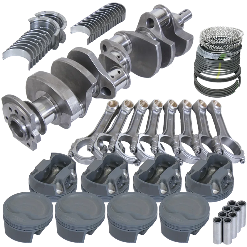 Eagle 13052L030, Chevy LT1350 1Pc 3.750in Crank 6.000in I-Beam Rods -16cc 4.030in Pistons Rotating Assembly