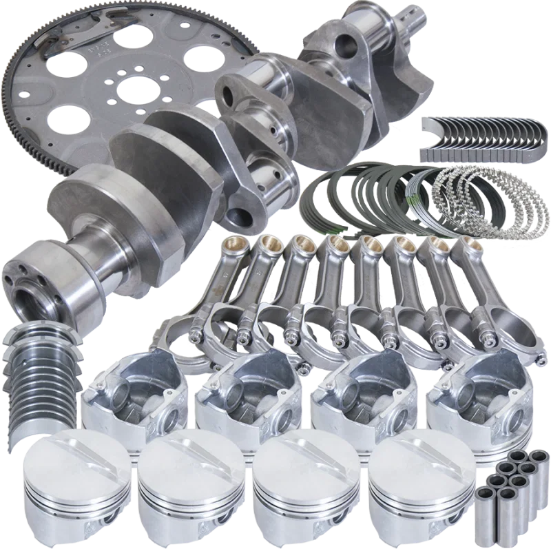 Eagle B13555L06053, Chevy LT1350 1Pc 3.750in Crank 5.700in I-Beam Rods 4.060in Pistons 153 Tooth FP Blncd Assembly