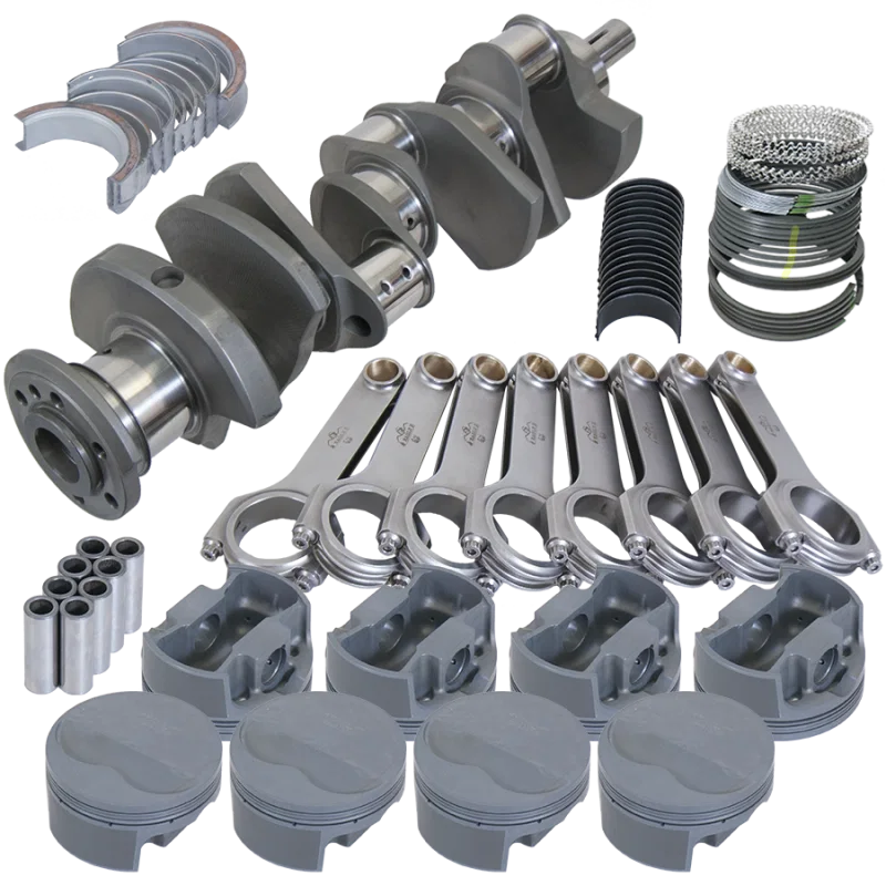 Eagle 515034185, Pontiac 455 4.250in Crank 6.800in H-Beam -6cc Flat Top 4.185in Pistons Rotating Assembly