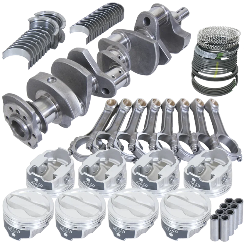 Eagle 13303060, Chevy 350 3.750in Crank 6.000in I-Beam Rods -18cc 4.060in Pistons Rotating Assembly