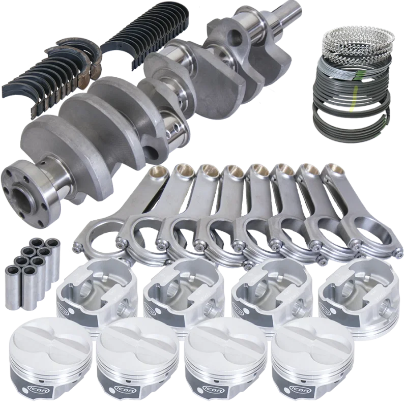 Eagle 14251040, Ford 289/302 3.250in Crank 5.400in H-Beam -11cc Flat Top 4.040in Pistons Rotating Assembly