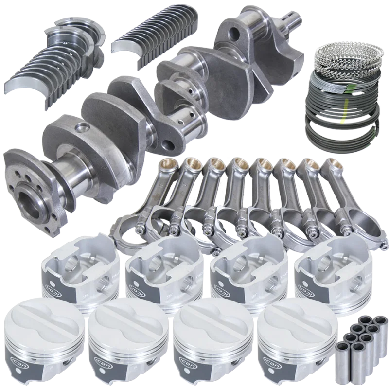 Eagle 13009060, Chevy 350 3.750in Crank 5.700in I-Beam Rods -10cc 4.060in Pistons Rotating Assembly
