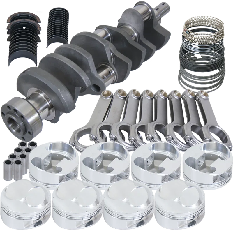 Eagle 35726L4560, Chevy 502 1Pc 4.250in Counterwght Crank 6.535in H-Beam 46cc 4.560in Pistons Rotating Assembly for Subaru