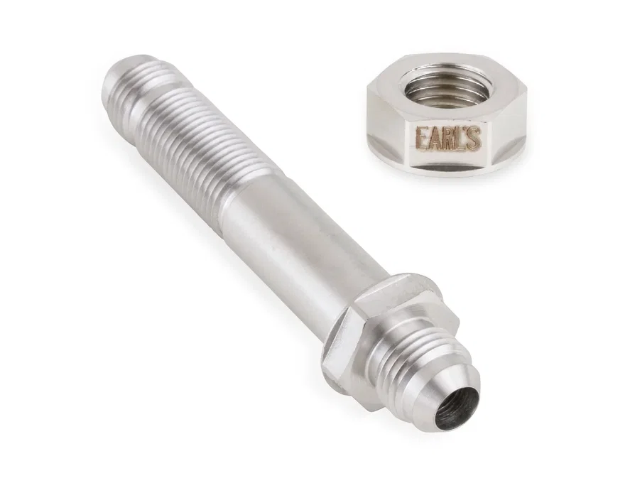 Earl's Performance SS983506ERL, Straight -6 Bulkhead - Stainless Steel
