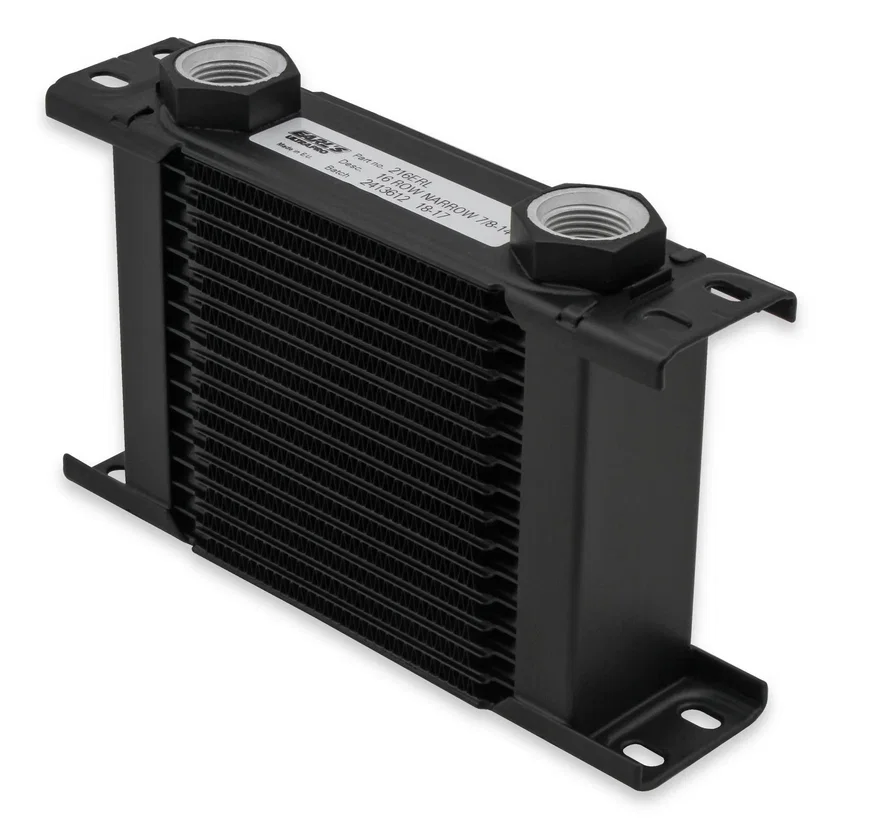 Earl's Performance 216ERL, UltraPro Oil Cooler - Black - 16 Rows - Narrow Cooler
