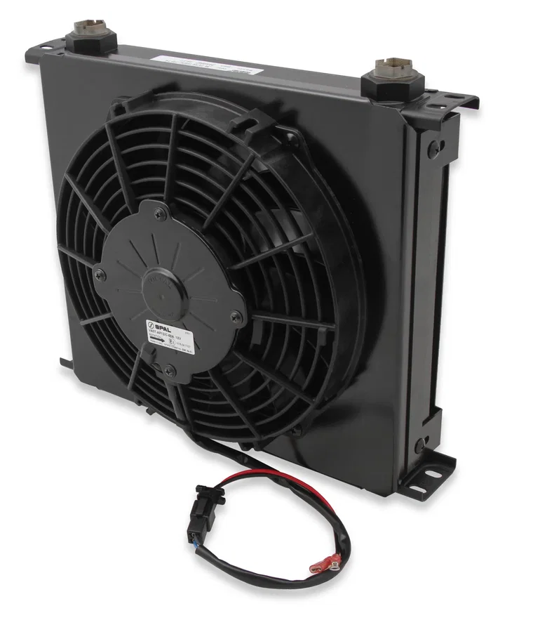 Earl's Performance FP434ERL, UltraPro Oil Cooler w/ Fan Pack - 34 Rows - Wide Cooler