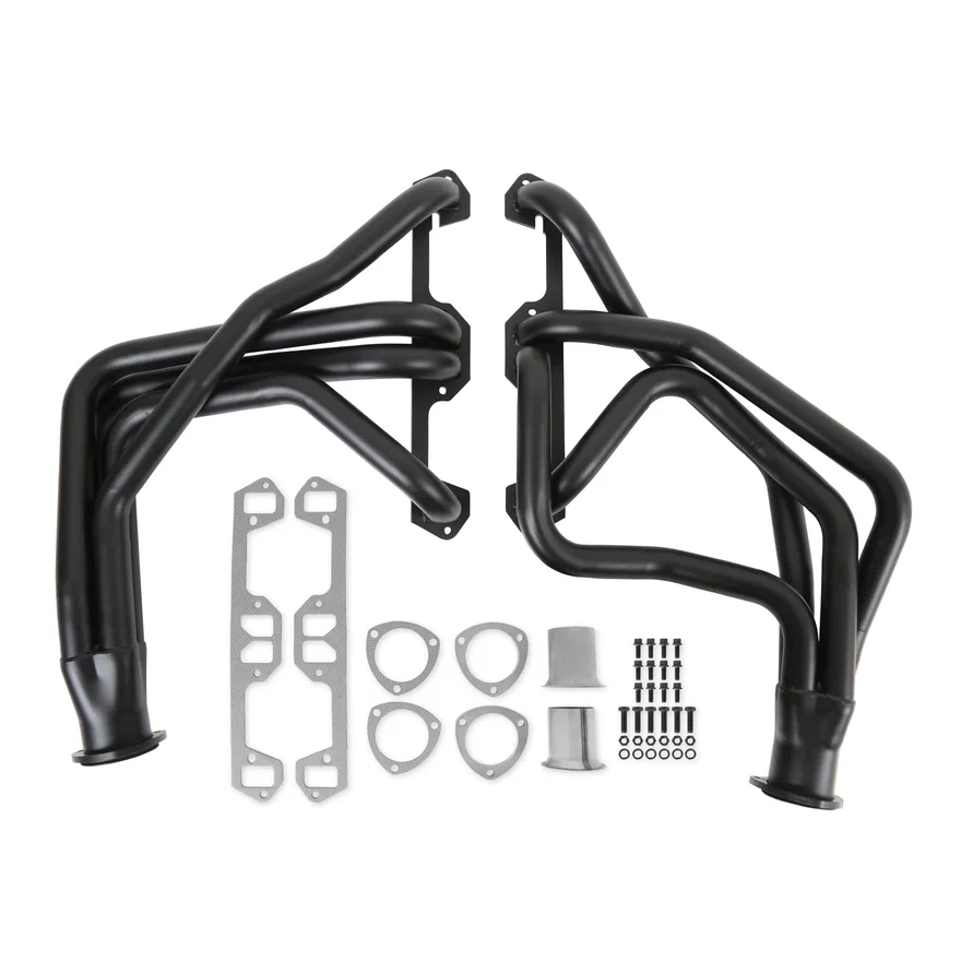Long Tube Header - Black Paint for Dodge and Plymouth