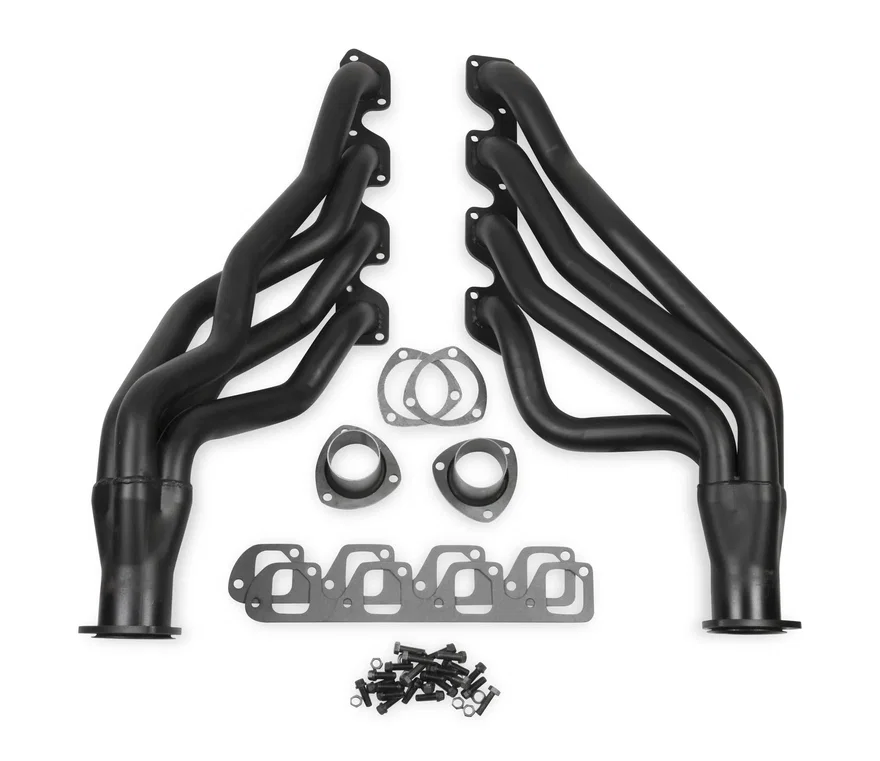 Long Tube Header - Black Paint for Ford and Mercury