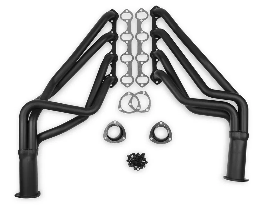 Long Tube Header - Black Paint for Ford and Mercury