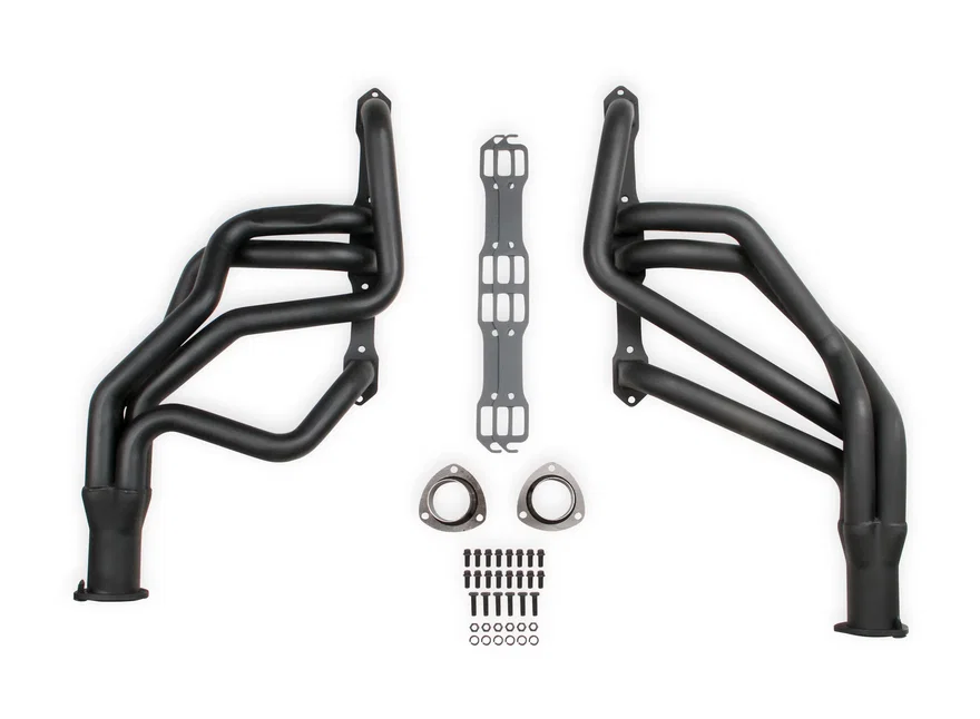 Long Tube Header - Black Paint for Plymouth, Dodge and Chrysler