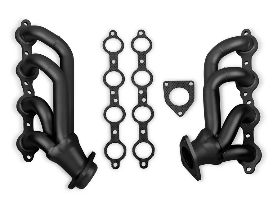 Shorty Headers - Black Painted for Chevrolet, GMC and Cadillac