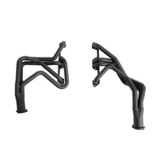 Long Tube Header - Black Paint for Plymouth and Dodge image 5