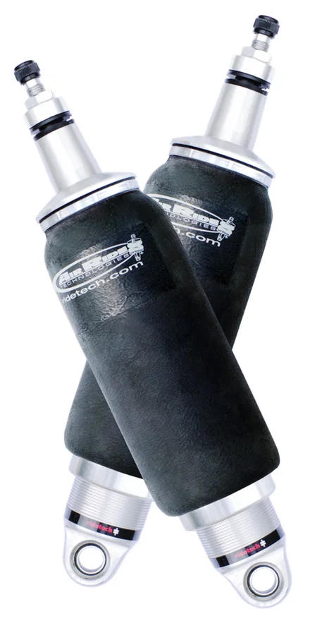 Ridetech 21140805, HQ Series Rear ShockWaves 4.1in Travel 5in dia Rolling Sleeve .625 Bearing/2in Stud