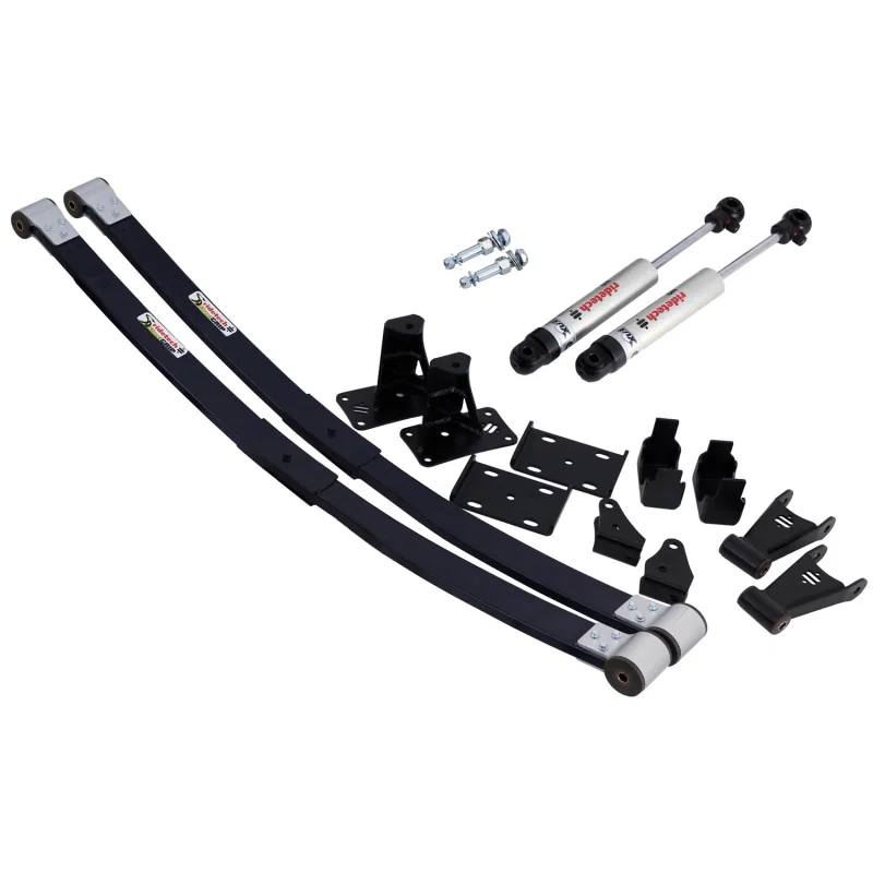 Ridetech 11364810, 73-87 Chevrolet C10 Composite Leaf Springs w/ HQ Shocks - 6in Drop - Rear