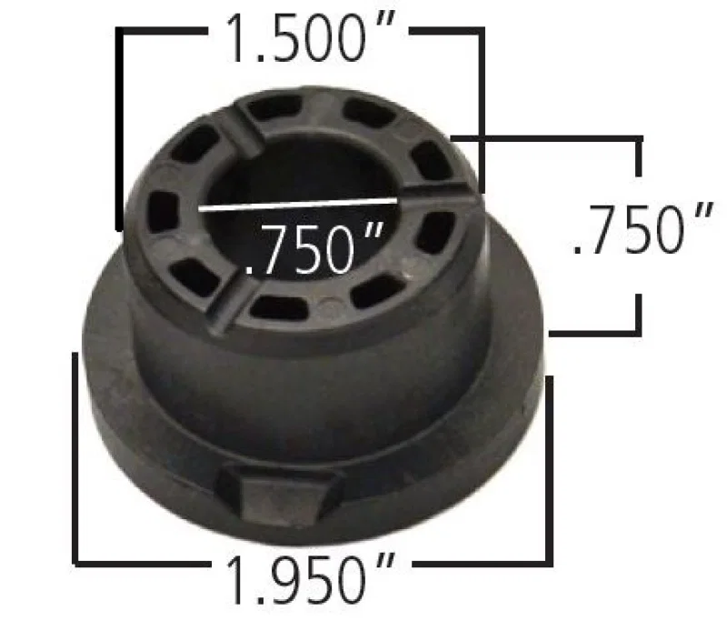 Ridetech 70010759, Delrin Control Arm Single Bushing (2in Large OD / 1.5in Small OD / .750in ID / 1.00 OAL) for Audi