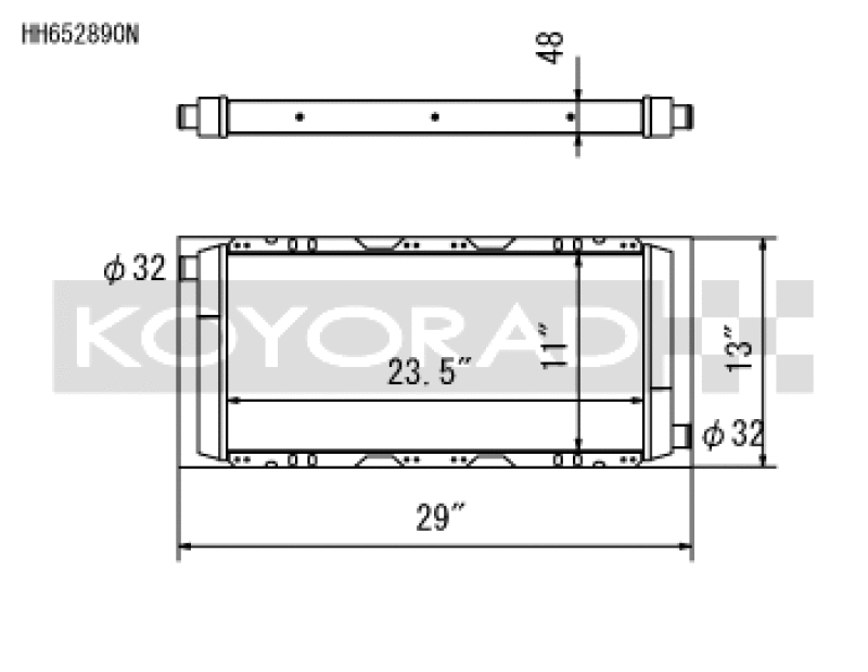 Koyo HH652890N, 05-11 Lotus Elise/Exige 1.8L I4 Radiator