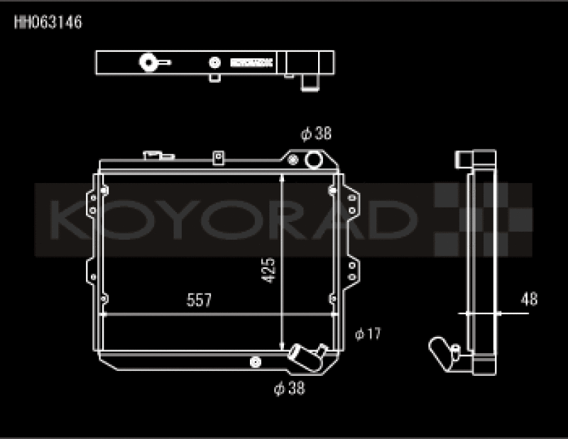 Koyo HH063146, 83-85 Mazda RX-7 fits 1.1/1.3L MT (Includes GSL-SE Trim)