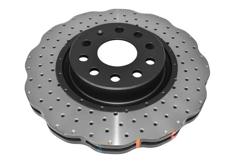 DBA DBA42806WXD, Front 4000 Series Drilled Wavey Rotor for Volkswagen and Audi