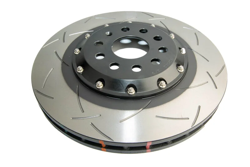 DBA DBA52830BLKS, R (MK7) 5000 Fully Assembled 2-Piece Rotor Black Hat T3 Slotted KP Front for Volkswagen and Audi