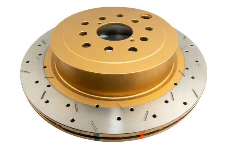 DBA DBA42656XS-10, 08-10 STi/ w/Perf. Pkg. Dual-Drilled Rear Drilled Slotted 4000 Series Rotor for Subaru and Toyota