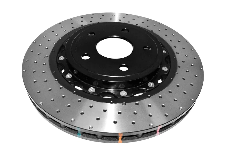 DBA DBA52532BLKXD, 06-10 Jeep Grand Cherokee SRT8 Front 5000 Series Cross Drilled Rotor w/Black Hat