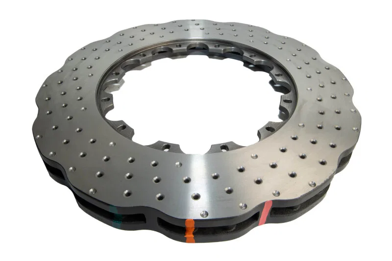 DBA DBA52834.1WXD, (w/Iron Rotor) Front 5000 Series Drilled Slotted Ring for 2008-2018 Audi R8 and RS5
