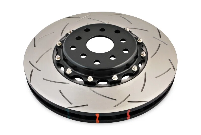 DBA DBA5654BLKS-10, 04-07 STi/ w/Perf. Pkg. 10 Hole Front Slotted 5000 Series 2/PC Rotor Assembled w/Blk Hat for Subaru