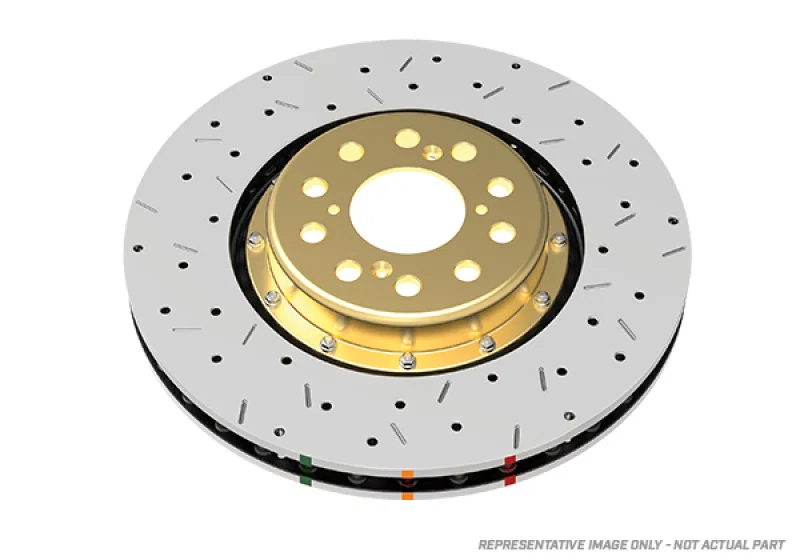 DBA DBA52020BLKXS, 05-06 Pontiac GTO 5000 Series Drilled and Slotted Front Rotor (Black Hat)