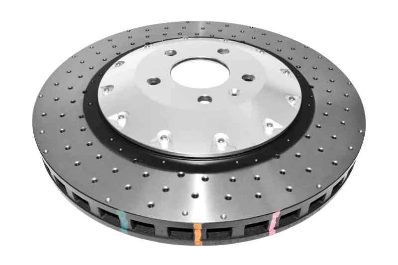 DBA DBA52778SLVXD, Front 5000 Series Drilled Rotor w/Black Hat for 2007-2011 Audi S6