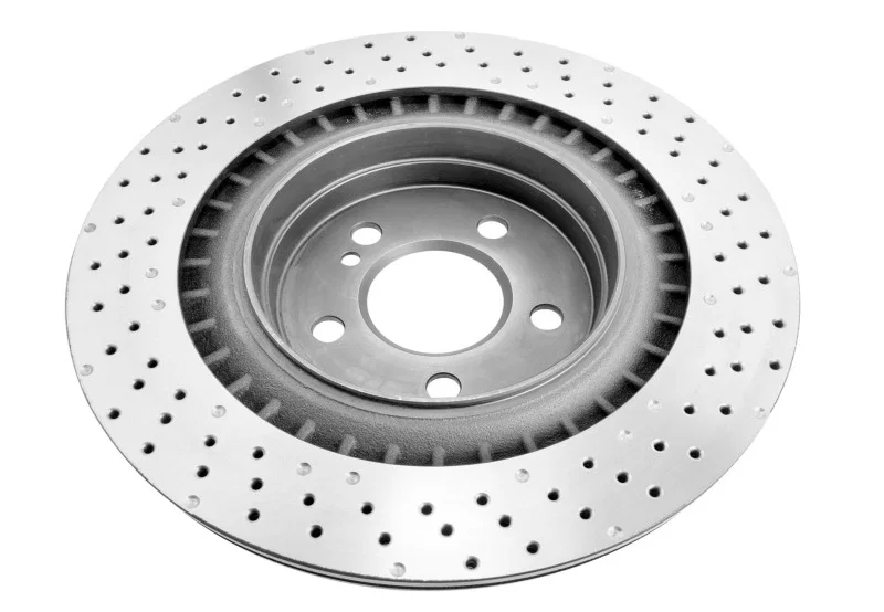 DBA DBA42691XD, (w/Iron Rotor) Rear 4000 Series Drilled Rotor for 2008-2015 Mercedes-Benz C63 AMG and C63 AMG S