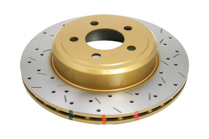 DBA DBA42439XS, w/o Brembo Brakes Rear Drilled Slotted 4000 Series Rotor for Dodge and Chrysler
