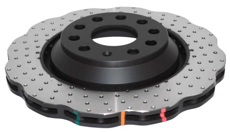 DBA DBA42809WXD, (w/Perf Pkg 310mm Rear Disc) Rear 4000 Series Drilled Wavy Rotor for Volkswagen and Audi
