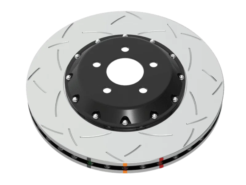 DBA DBA5240BLKS, 99-04 Audi A6 Quattro 4.2L Front 5000 Series 2-Piece Slotted Rotor w/Black Hat