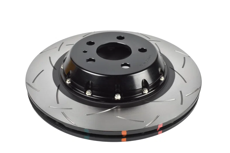 DBA DBA53942BLKS, (w/355mm Front Rotor) Front 5000 Series 2-Piece Slotted Rotor w/Black Hat for 2019-2024 Tesla 3