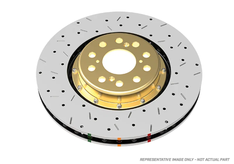 DBA DBA5600BLKXS, 03-08 Infiniti G35 (w/Brembo Brakes) Front 5000 Series Drilled and Slotted Rotor w/Black Hat