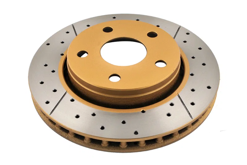 DBA DBA2536X, Front Drilled Slotted Street Series X-Gold Rotor for 2007-2017 Jeep Wrangler