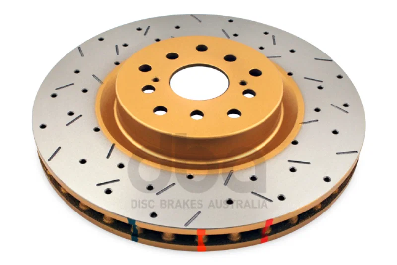 DBA DBA4654XS-10, w/Perf. Pkg. 10 Stud Hole Front Drilled Slotted 4000 Series Rotor for Subaru and Toyota