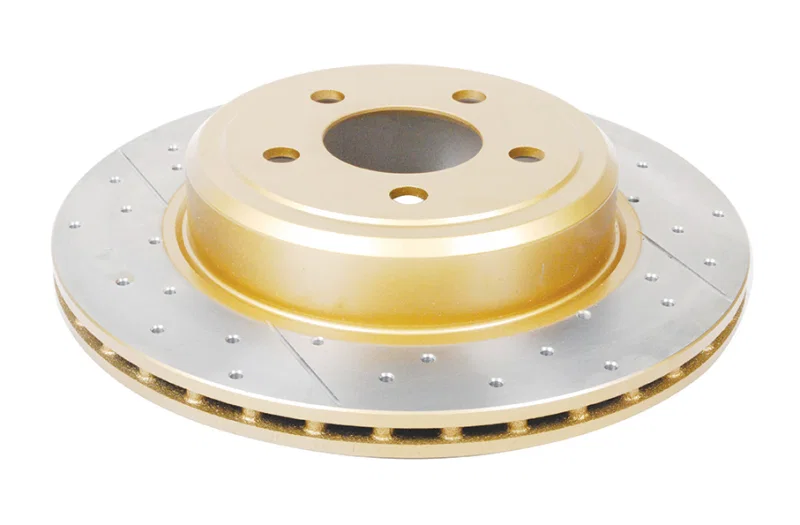 DBA DBA2439X, C Rear Gold Cross Drilled Slotted KP Street Series Rotor for Dodge and Chrysler