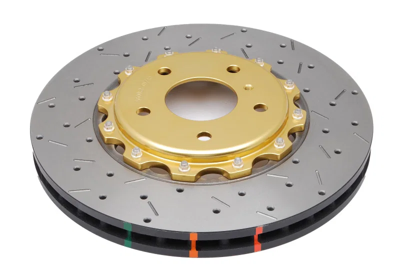 DBA DBA5600GLDXS, Brembo Front Drilled Slotted 5000 Series 2 Piece Rotor Assembled for 2003-2008 INFINITI G35 and Nissan 350Z