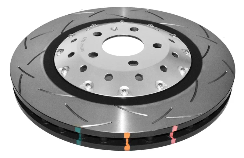 DBA DBA52834SLVS, F T3 5000 Series Slotted Front Rotor Silver Hat for 2008-2018 Audi R8 and RS5