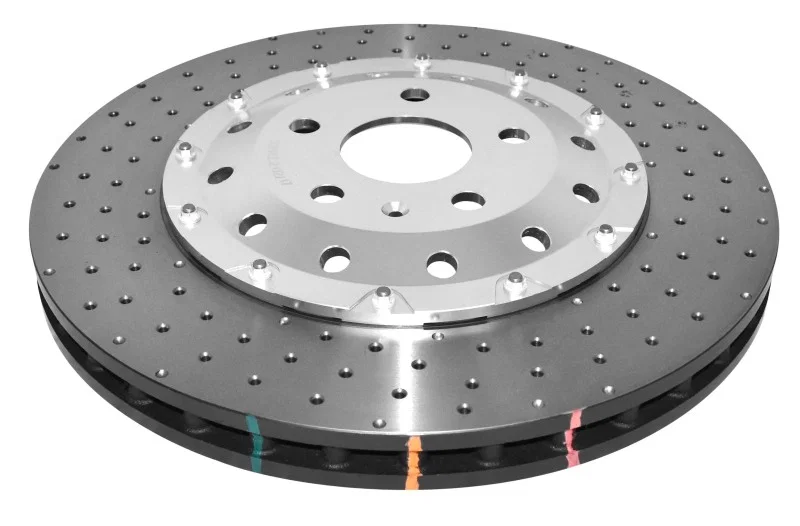 DBA DBA52842SLVXD, (370mm Front Rotor) Front 5000 Series Drilled Rotor w/Silver Hat for 2012-2013 Audi TT Quattro RS