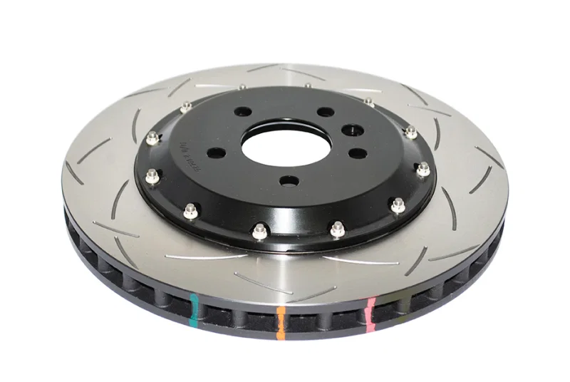 DBA DBA52364BLKS, 09-15 Lotus Evora F Front Slotted 5000 Series 2 Piece Rotor Assembled w/ Black Hat