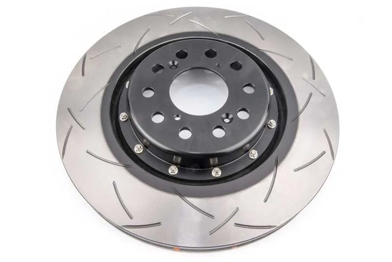 DBA DBA53700BLKS, Type R 5000 Fully Assembled 2-Piece Black Rotor Hat T3 Slotted 350mm x 32mm for 2017 Honda Civic