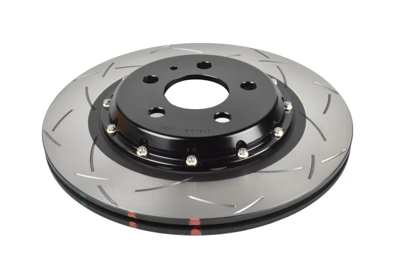DBA DBA53943BLKS, Rear 5000 Series 2-Piece Slotted Rotor w/Black Hat for 2019-2024 Tesla 3