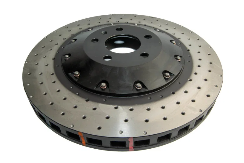 DBA DBA52778BLKXD, Front 5000 Series Cross Drilled Rotor w/Black Hat for 2007-2011 Audi S6