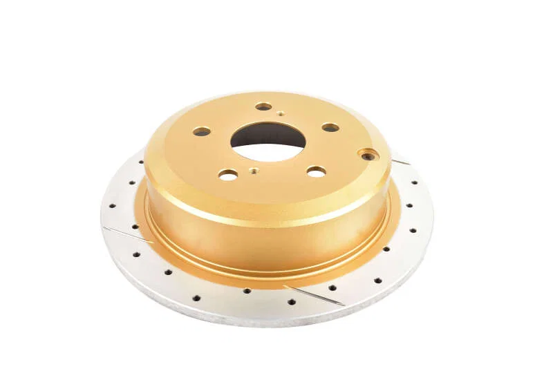 DBA DBA2707X, Rear Street Series Drilled Slotted Rotor w/Gold Hat for Toyota and Lexus