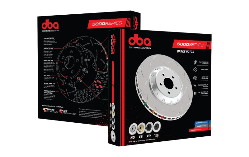 DBA DBA53848.1S, 24-26 Ford Mustang Dark Horse (390mm Front Rotor) Front Slotted 5000 Series Ring
